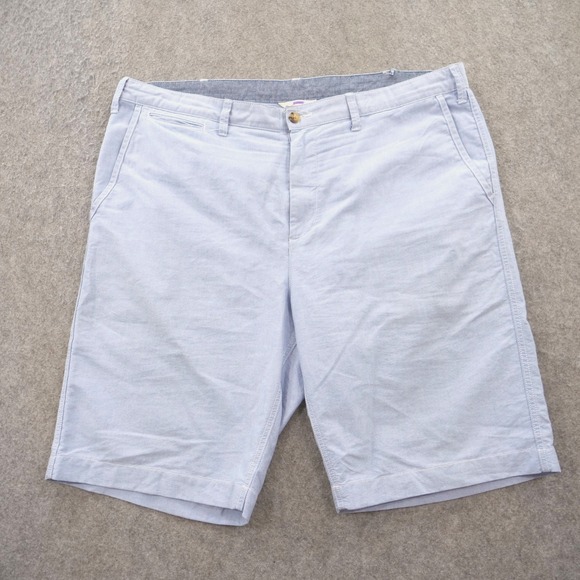 Polo Ralph Lauren Shorts Mens 40 Blue Flat Front Chino Logo Classic 9" - Picture 1 of 14